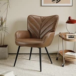 Malol Modern Mid-century Faux Leather Accent Chair, Upholstered Armchair With... New. Price: $232.48.