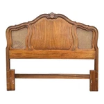 Thomasville Camile Oak French Country Style Cane Queen Headboard Used. Price: $1000.00.