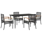 Patio Dining Set With Cushions Outdoor Garden Furniture Poly Rattan Vidaxl New. Price: $365.99.