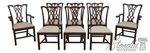 L72466: Set Of 8 Henkel Harris Model 107 Mahogany Dining Chairs Used. Price: $4795.00.