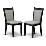 East West Furniture Monza 36.8" Wood Dining Chairs Black/gray (set Of 2) New. Price: $192.41.