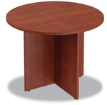 Alera Valencia Round Conference Table With Legs, 29.5H X 42 Dia, Medium Cherry New. Price: $200.00.