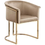 Meridian Furniture Tierra Beige Velvet Dining Chair New. Price: $326.57.