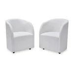 Signature Design By Ashley Rowanbeck Contemporary Dining Chair With Casters, Set New. Price: $394.56.