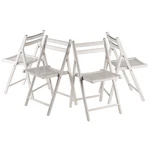 Winsome White Wooden Folding Chair Set Of 4, Foldable, 170 Lb Capacity, New. Price: $115.00.