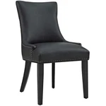 Modway Marquis 20.5" Solid Rubberwood And Vegan Leather Dining Chair Black New. Price: $177.99.
