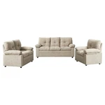 Pemberly Row 3 Piece Set Linen Recliner Chair&loveseat&sofa-light Camel New. Price: $862.02.