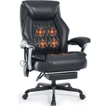 Reclining Office Chair With Massage & Heat Footrest, 6-POINT Vibrations, Er... New. Price: $310.40.