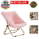 Foldable Soft Faux Fur Chair: Lightweight Portable Accent For Living Room & Dorm New. Price: $119.99.