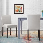 Banford Riverbed Beige Upholstered Dining Chair W/wood Legs (set Of 2) Stylewell Open. Price: $189.90.