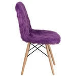 Flash Furniture Shaggy Dog Accent Chair In Purple New. Price: $151.93.