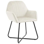 Dining Chairs Upholstered With Metal Legs For Living Room Velvet Vidaxl New. Price: $210.99.