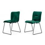 Modrest Yannis - Modern Green Fabric Dining Chair (set Of 2) New. Price: $107.69.