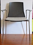 Modern Lievore Altherr Molina For Coalesse MONTARA650 Stainless Steel Gray Chair Used. Price: $750.00.