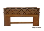 Vintage French Country Brown Cane King Headboard By Thomasville Used. Price: $950.00.