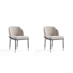 Manhattan Comfort Flor 18.7" Fabric Dining Chair Wheat (set Of 2) New. Price: $753.32.