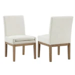 Steve Silver Aubrey Upholstered Side Chair In White New. Price: $340.60.