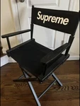 SS19 Supreme Director Chair Color Black, Great Condition, 100% Authentic Used. Price: $360.00.