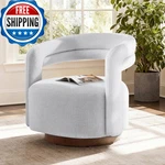 Kislot Swivel Accent Chair Upholstered Barrel Open Back Design Modern Arm New. Price: $413.96.