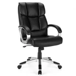 Big And Tall Adjustable High Back Leather Executive Computer Desk Chair - Color: New. Price: $190.48.