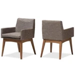 Baxton Studio Nexus Dining Arm Chair Gray And Brown (set Of 2) New. Price: $304.99.