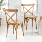 Jonathan Y DNG1001 Cassis Classic X-back Wood Rattan Dining Chair (set Of 2) New. Price: $271.99.