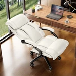 Reclining Office 400LBS Ergonomic Leather Computer Desk Chairs White New. Price: $149.99.