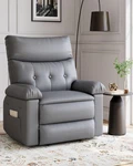 Oversized Faux Pu Leather Manual Recliner Chair With Extra Plush 1.5X Sponge New. Price: $229.99.
