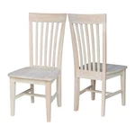 Ic International Concepts Set Of 2 Tall Mission Chairs Real/solid Parawood, K... New. Price: $222.62.