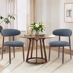 Colamy Modern Fabric Upholstered Dining Chairs Set Of 2 Blue New. Price: $259.99.