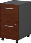 Bush Business Furniture Studio 60W X 30D Shaped Desk With Mobile File Cabine New. Price: $720.99.