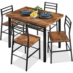 Best Choice Products 5-PIECE Modern Dining Set, Kitchen Table W/ Matching Chairs New. Price: $229.99.