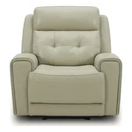 Liberty Furniture Carrington Transitional Leather Power Recliner Off White New. Price: $1949.99.