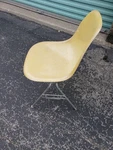 One Vintage Mid Century Eames Fiberglass Stacking Side Chair For Herman Miller Used. Price: $195.95.