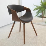Armen Living Butterfly 28" Charcoal Black Mid Century Modern Chair New. Price: $299.91.