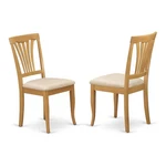 East West Furniture Avon 36" Wood Dining Chairs With Cushion Oak (set Of 2) New. Price: $181.44.