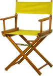 Director's Chair ,honey Oak Frame/yellow CANVAS,18" - Classic Height New. Price: $82.87.