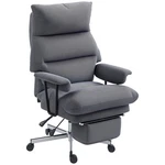 Homcom Large Office Chair, Reclining Desk With Lumbar Support, Gray New. Price: $174.99.
