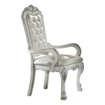 Benjara Aurora 27" Executive Office Chair- Faux Leather- Tufted- Bone White. Price: $641.99.
