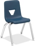 Lorell LLR99881 12" Stacking Student L-shaped Chair For Indoor Blue, 4PCS Used. Price: $122.99.