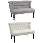 Homcom Armless Loveseat W/button Tufted Design For Living Room New. Price: $219.99.
