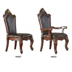 Acme Picardy Honey Oak Upholstered Finish 48"H Side Chair / Arm (2PC) New. Price: $929.00.