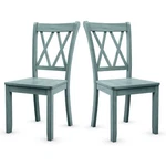 Costway Wood X-back Dining Chair Home Kitchen Set Of Mint Green (HW65270) New. Price: $159.99.