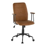 Lumisource Fredrick Contemporary Office Chair, Brown Faux Leather Oc-fredbk-bn New. Price: $135.00.