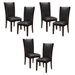 Pemberly Row Wood And Faux Leather Dining Room Side Chair Espresso (set Of 6) New. Price: $738.60.