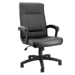 Elama High Back Adjustable Faux Leather Office Chair In Black New. Price: $205.95.