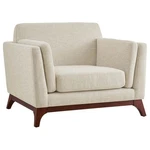 Modway Chance Modern Fabric Upholstered Accent Chair In Beige New. Price: $560.99.