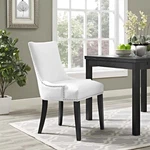 Modway Faux Leather Upholstered Nailhead Trim Parsons Dining Side Chair White New. Price: $171.25.