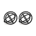 Signature Design By Ashley Barlee Sculpture Set Of 2, Black Cast Aluminum New. Price: $58.64.