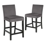 Furniture Celeste 39.5" Wood Counter Chair In Gray (set Of 2) New. Price: $199.25.